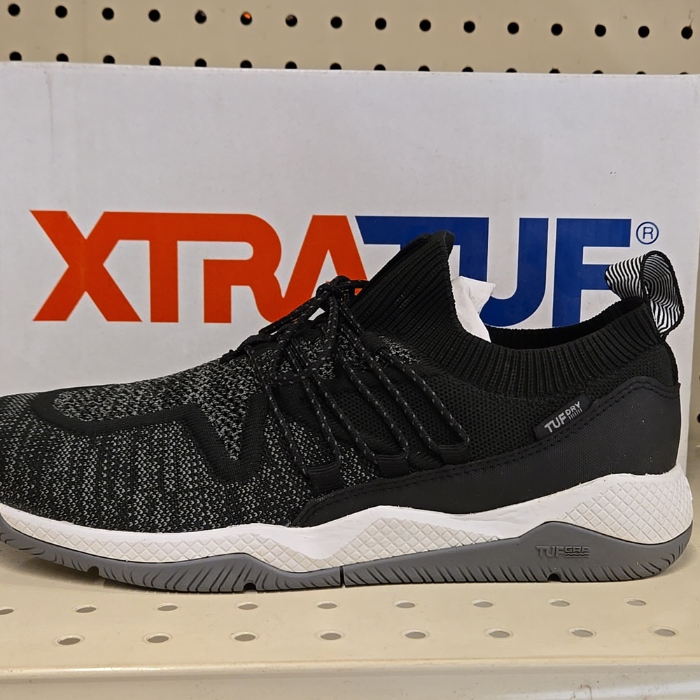 Womens Xtratuf Black and Gray Waterproof Athletic Shoes